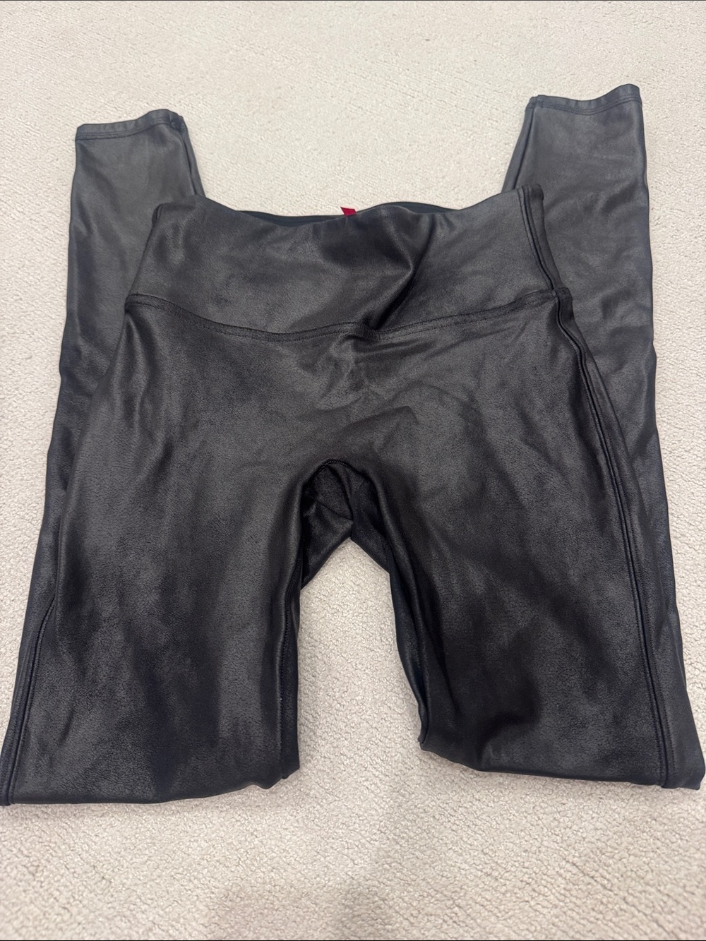 Faux leather Spanx leggings